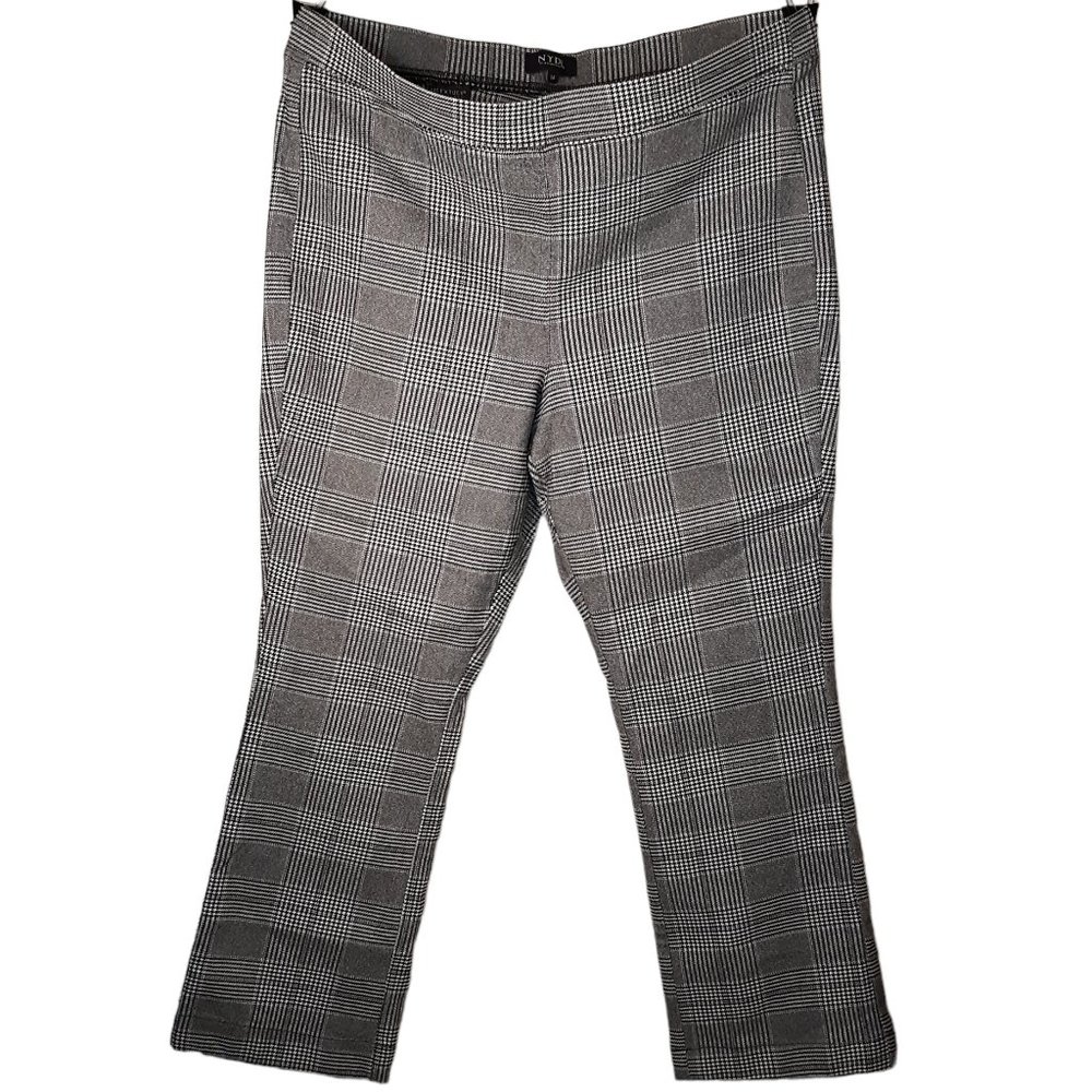 "Cropped Boot Pull On, Snow Plaid" - image 2